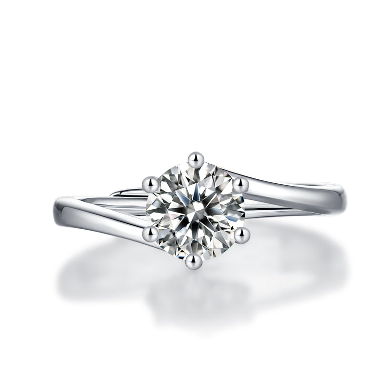 【ASTWO】Moissanite diamond women luxury wedding rings ASTWO